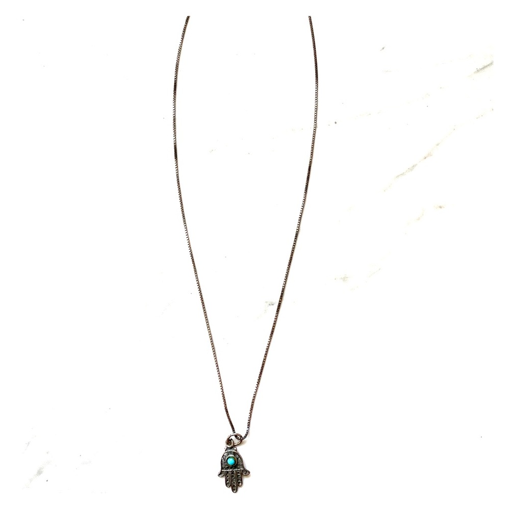 Hamsa Hand with Blue Center from Israel
